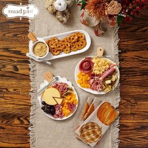Mud Pie Gather Thanksgiving Cheese Plate Set